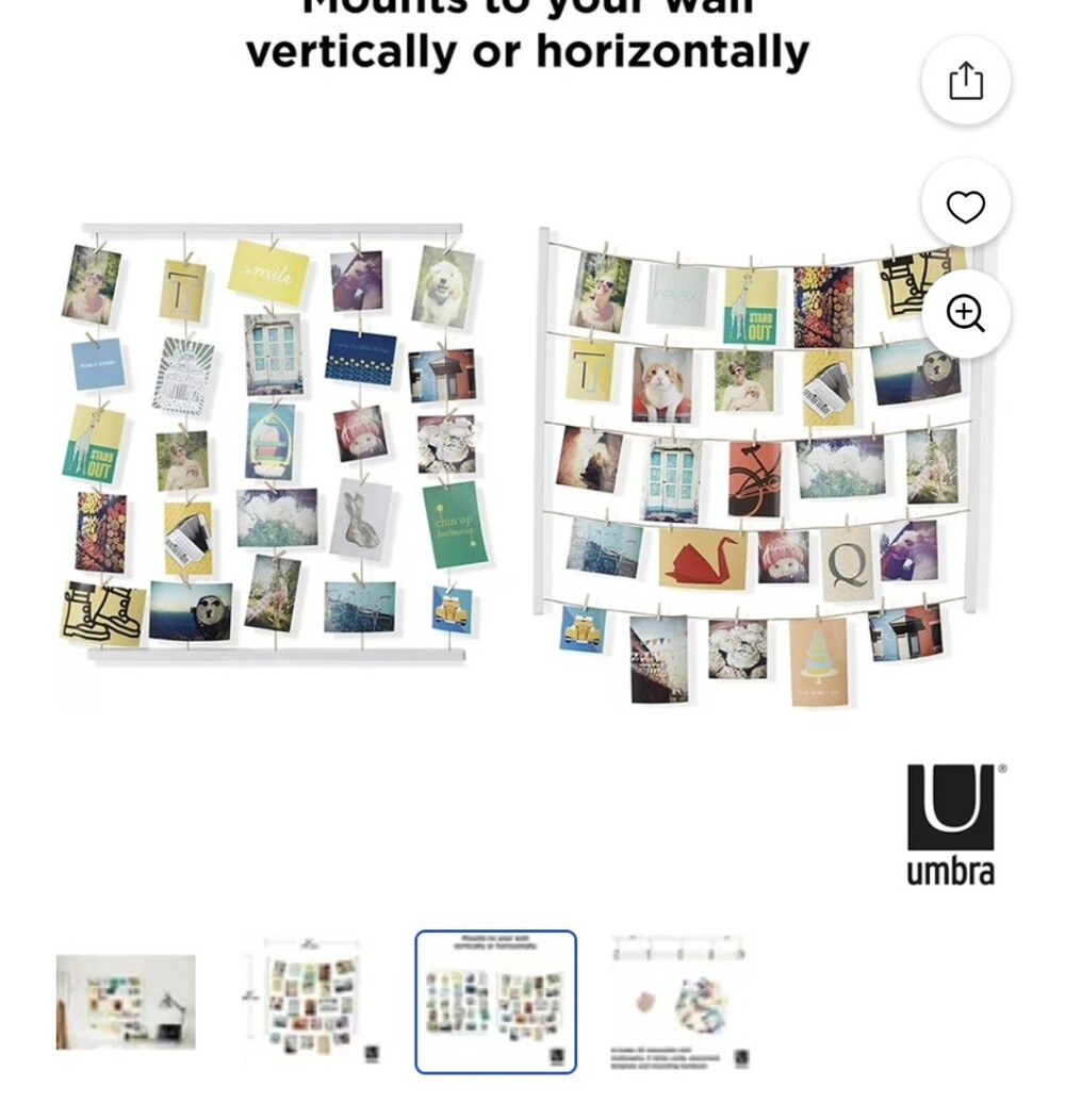 Umbra White Multi-Photo Frame Display - Picture 2 of 3